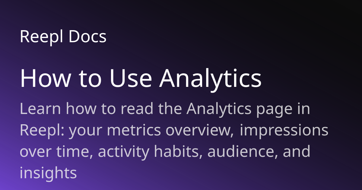 How to Use Activity Heatmaps | Reepl Documentation | Reepl Docs